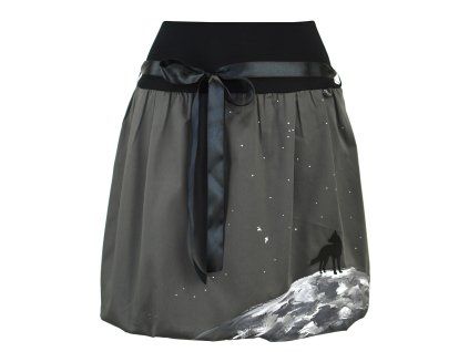 Black Mountain Balonová sukně - vlk na kopci – hlavní pohled
