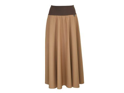 Black Mountain Maxi půlkolová sukně - oříšková – hlavní pohled
