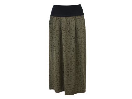 Black Mountain Maxi sukně - khaki s puntíky – hlavní pohled