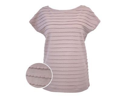 Tričko oversized - slézová