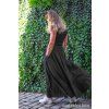 Black Mountain Maxi půlkolové šaty - černé s puntíky – fotografie 5