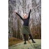 Black Mountain Softshellová áčková sukně - khaki – fotografie 2