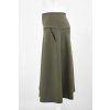 Black Mountain Prodloužená áčková sukně - khaki – fotografie 6